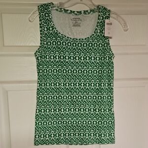 Chico's Green Patterned Women's Top